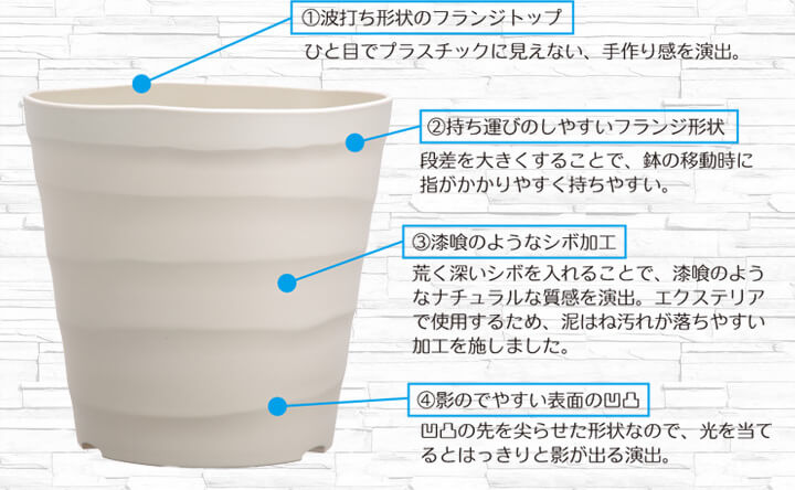 アップルウェアー クラフトポット 21型 ホワイト｜宇佐美鉱油の総合通販サイトうさマート