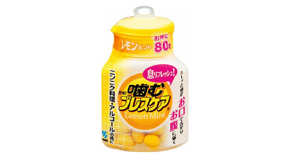 小林製薬 噛むブレスケア レモンミント 80粒｜宇佐美鉱油の総合通販サイトうさマート