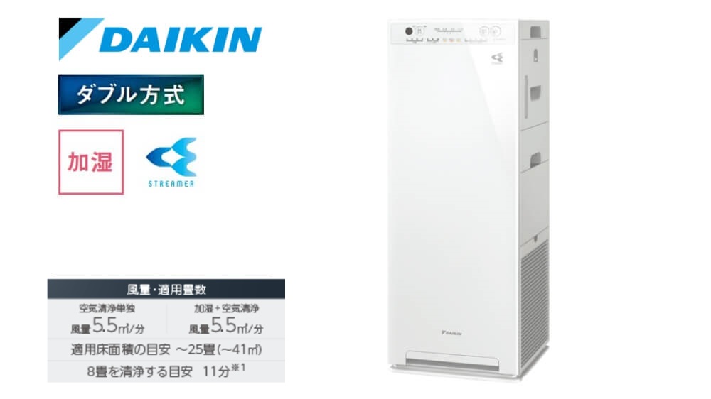 ダイキン 加湿ストリーマ空気清浄機 ACK55V-W MCK55V - 冷暖房、空調