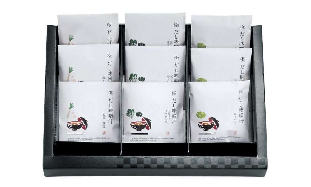匠菴謹製 極だし 野菜の具入りお味噌汁 3種9食入｜うさマートジャパン