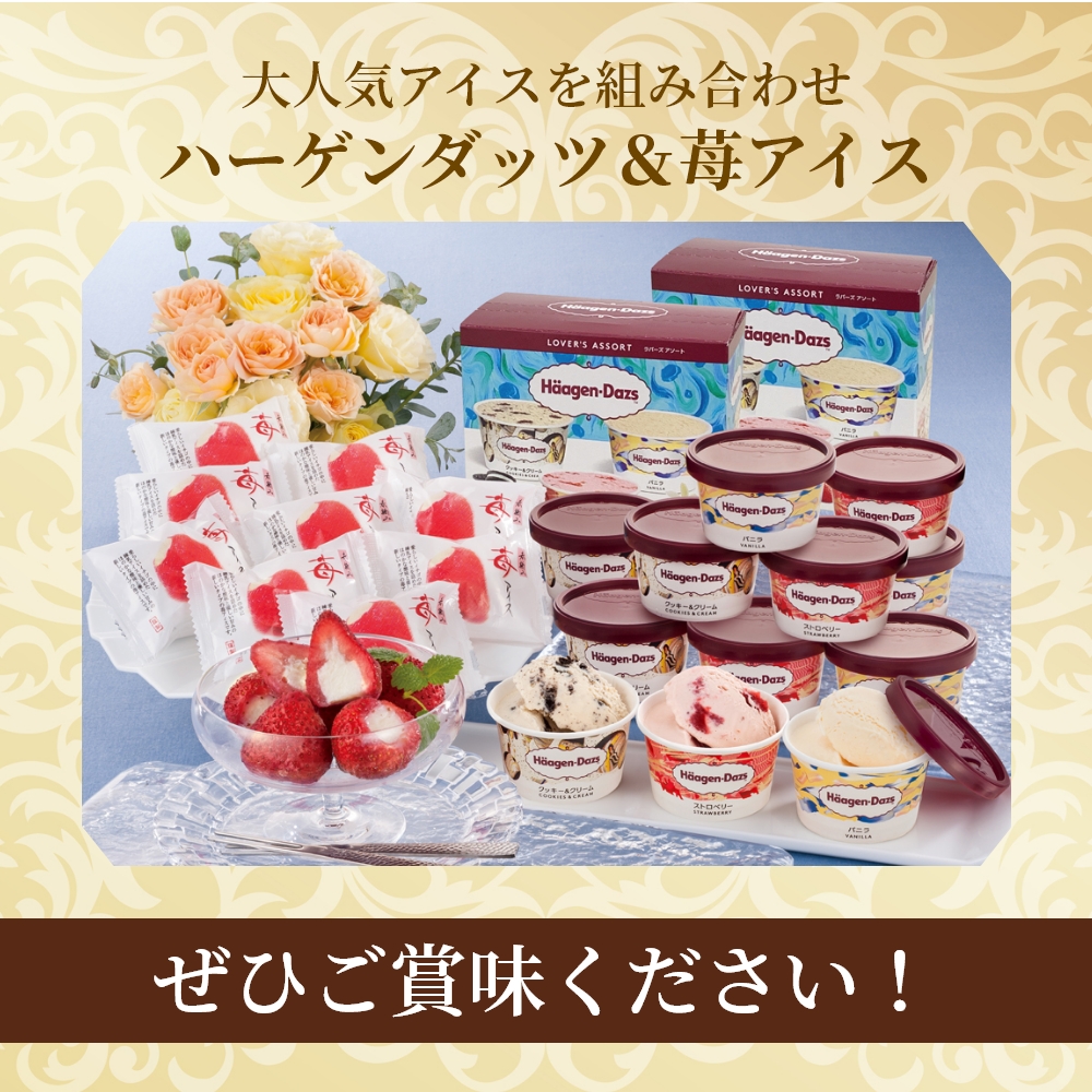 ハーゲンダッツ＆苺アイス 4種22個入｜うさマートジャパン