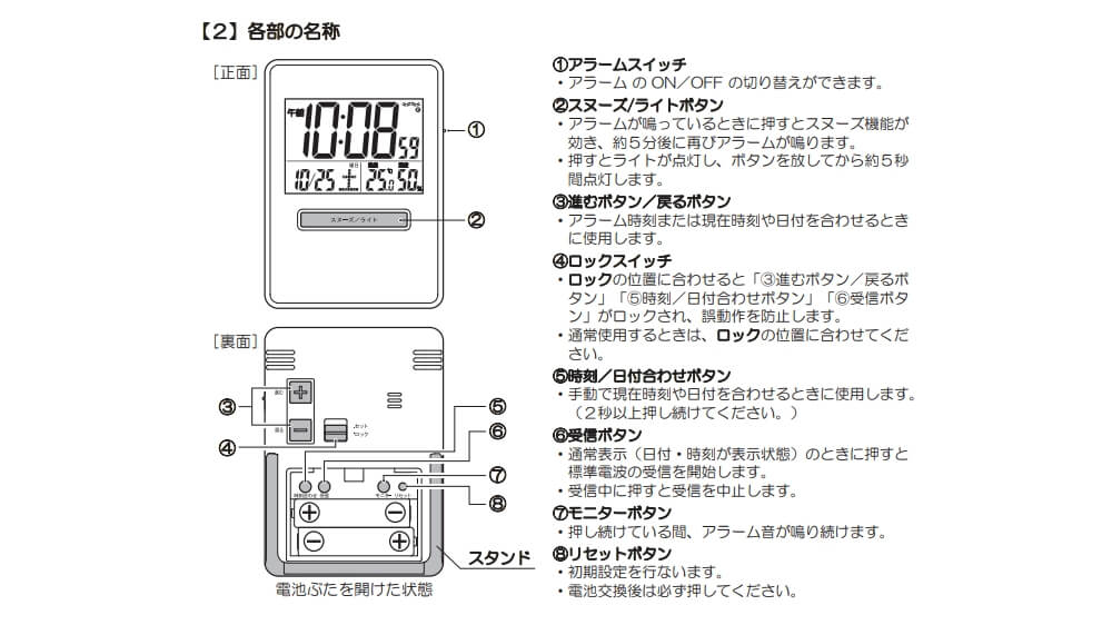 SEIKO 温度・湿度電波トラベラ目覚まし時計 SQ699K｜宇佐美鉱油の総合通販サイトうさマート