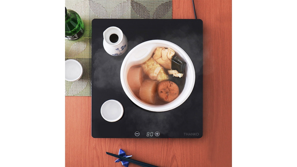 サンコー Mサイズピザにも対応 「フードウォーマープレートミニ」ブラック THA0203 サンコー フードウォーマープレート ミニ THA0203 卓上 保温プレート Mサイズピザにも対応 （ガラストップ  電気保温プレート）-ユアサプライムス.com