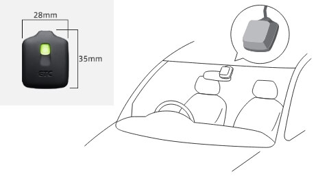 デンソー GPS付発話型 業務支援用 ETC2.0車載器 DIU-A211 DC12V/24V