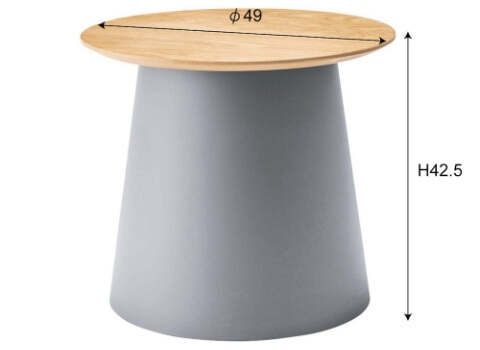 東谷 ラウンドテーブルS グレー PT-990GY｜うさマートジャパンサービス