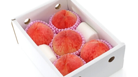 上品な甘さ】温室桃 山梨県産 約1kg 等級秀品白鳳 4玉～6玉