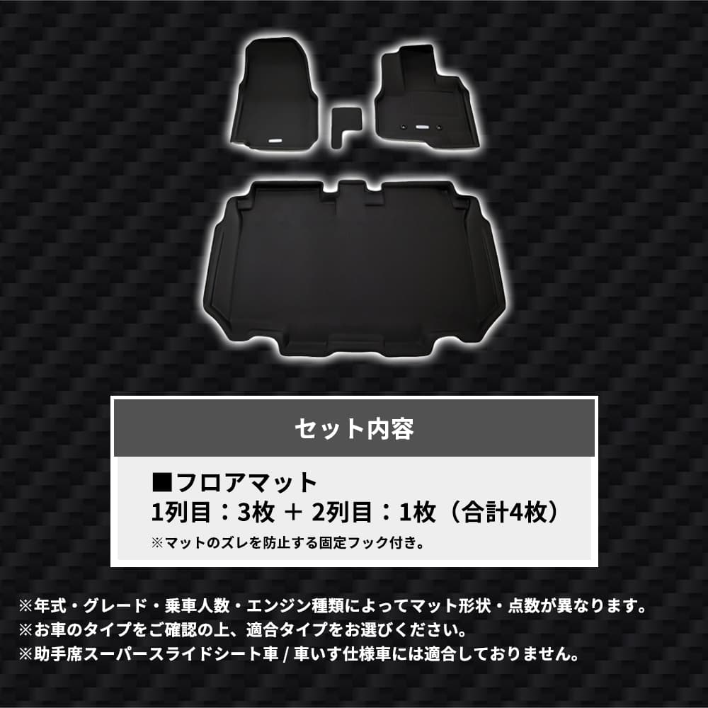 IVANKO(イヴァンコ) ブラックラバーフロアマット 4枚 - メルカリ