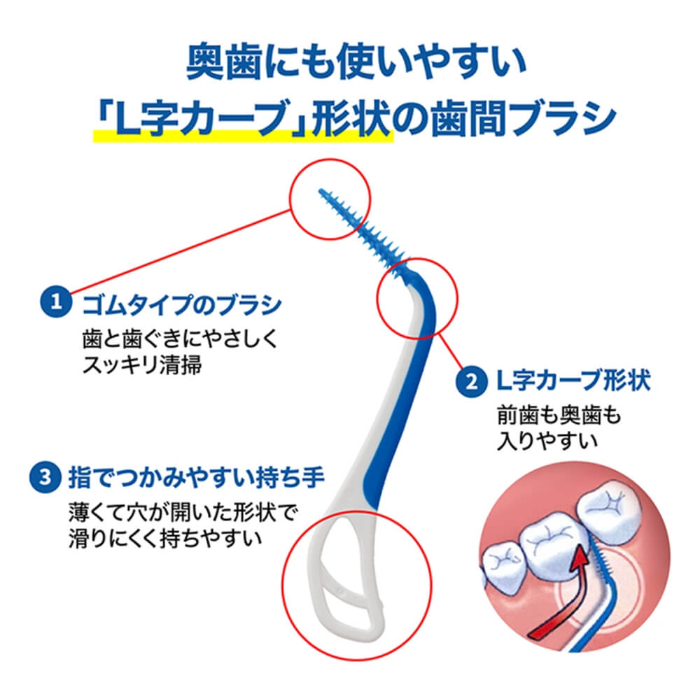 小林製薬 やわらか歯間ブラシ L字カーブ 極細タイプ SSS～S 20本入