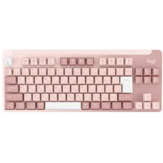 美品 ロジクール K855 ワイヤレスキーボード ローズ 赤軸 テンキーレス ロジクール SIGNATURE K855 ワイヤレスメカニカル テンキーレス
