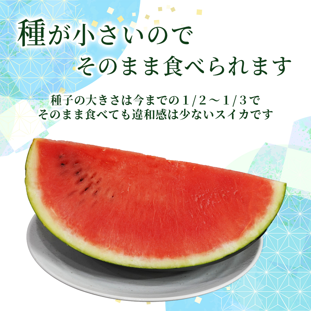 7月下旬出荷】糖度12度以上保証！「信州の幕開スイカ(ピノ・ダディ)」2