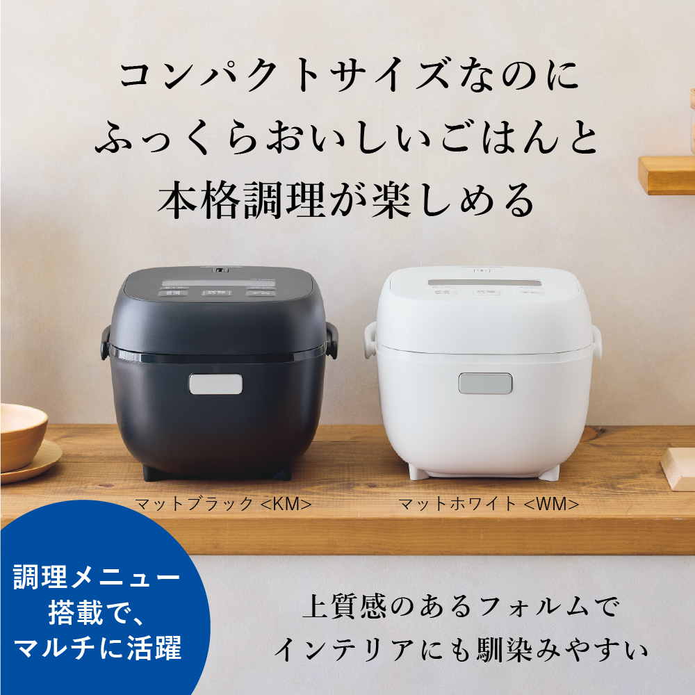 タイガー魔法瓶 マイコン炊飯器 3合炊き マットブラック JBS-G055KM