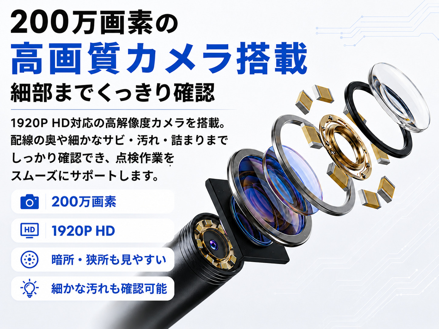 Industrial Endoscope マイクロスコープ 工業用内視鏡｜うさマート