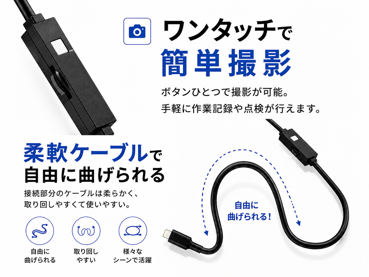 Industrial Endoscope マイクロスコープ 工業用内視鏡｜うさマート