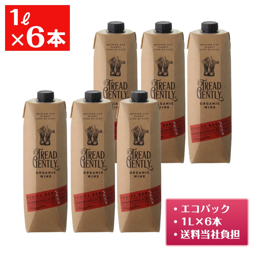 トレッド・ジェントリー オーガニック テンプラニーリョ 1L×6本｜うさ