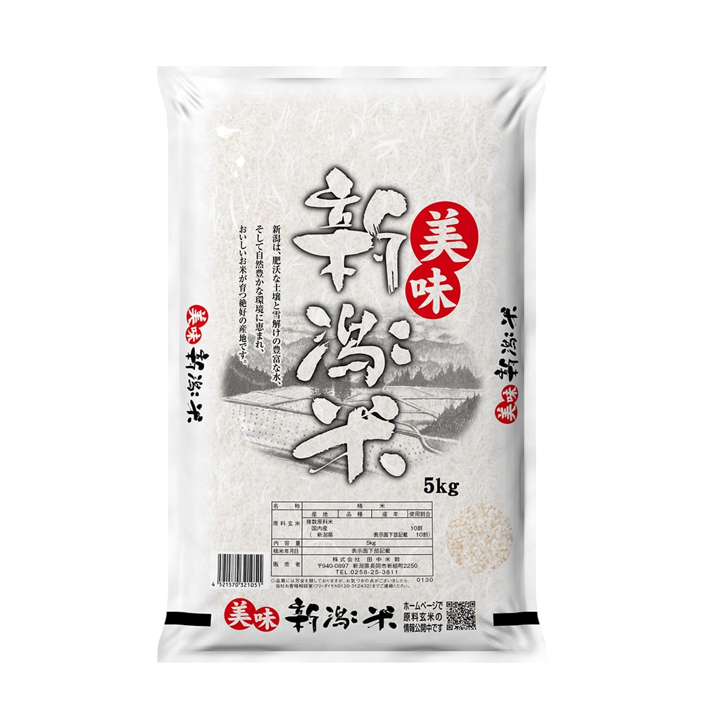 令和7年産】田中米穀 美味新潟米 新潟産 5kg｜うさマートジャパン