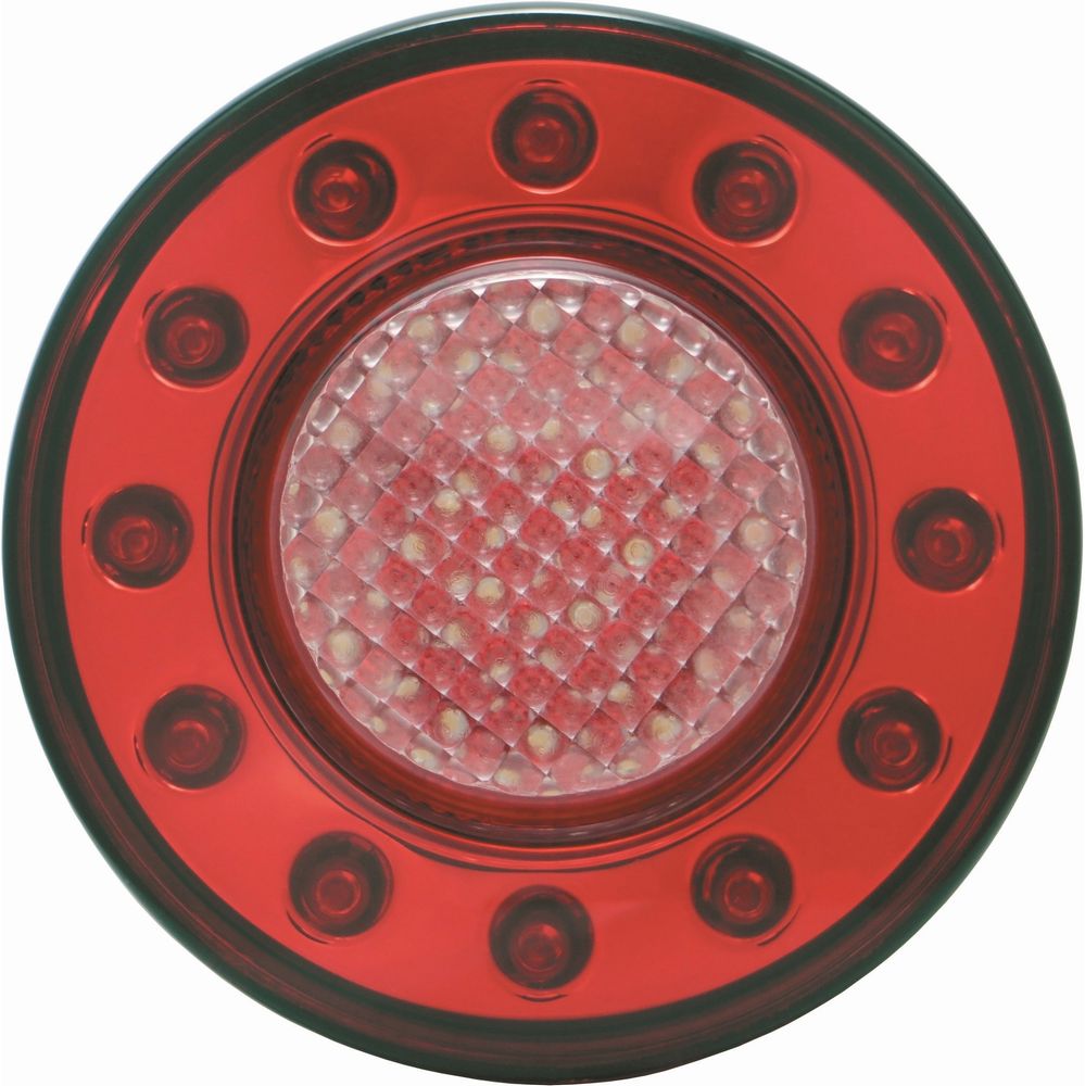JTL-1103 LED丸型テールランプ RED/ WHITE　2個 ジェットイノウエ テールランプ用補修パーツです JTL-1103 LED丸形3連