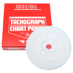 矢崎総業 大型タコグラフ用チャート紙(赤箱) 3日用×10組 丸型(15.7mm