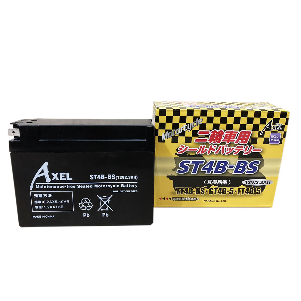 KR-IR KR250C用 BSバッテリー BB4L-B (YB4L-B GM4-3B FB4L-B)互換 バイクバッテリー 液別開放式  【オンラインショップ】 - バッテリー