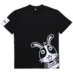 うさっぴぃオリジナルグッズ！　Usappy　Tシャツ　黒