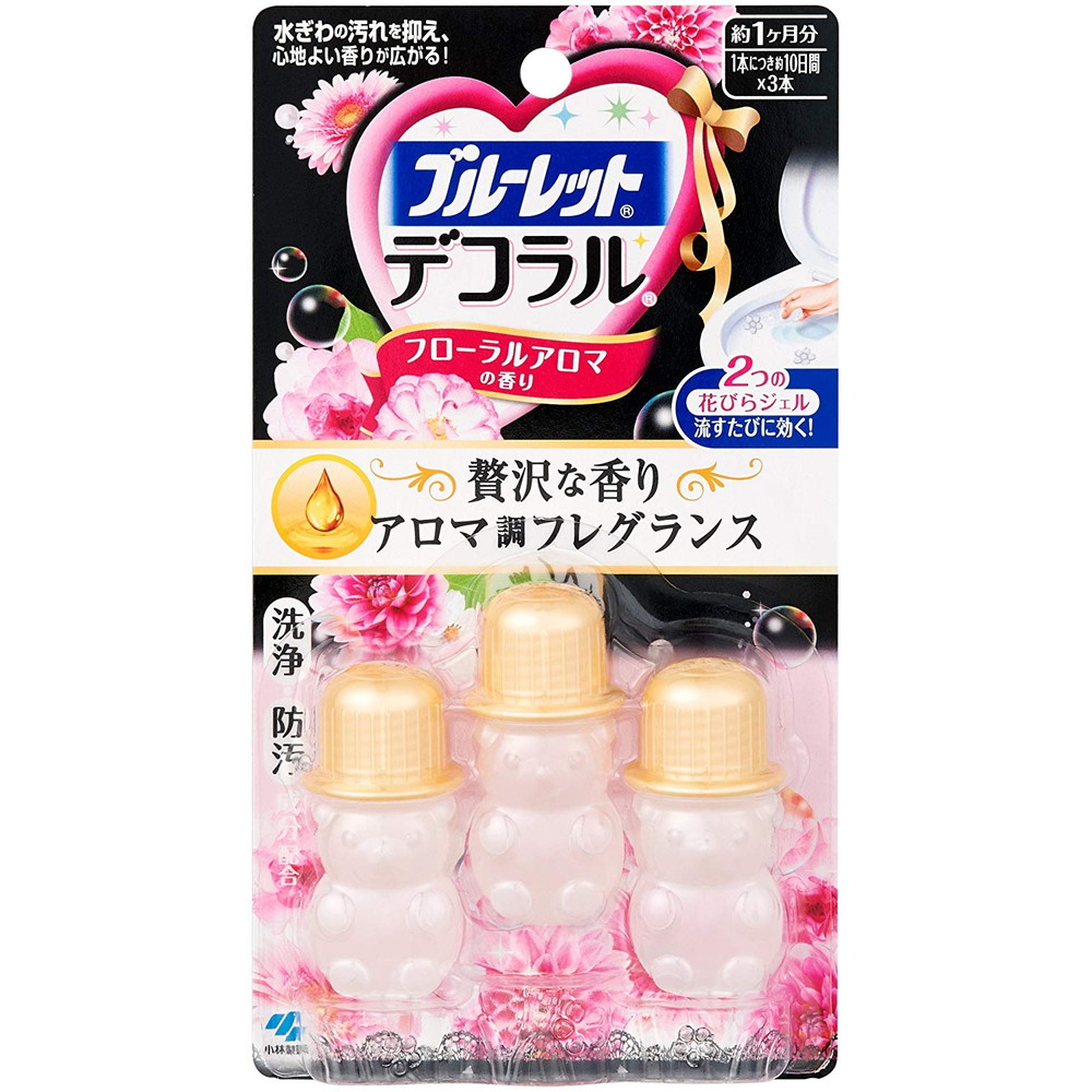 小林製薬 ブルーレットデコラル フローラルアロマの香り 7.5g×3本｜宇佐美鉱油の総合通販サイトうさマート