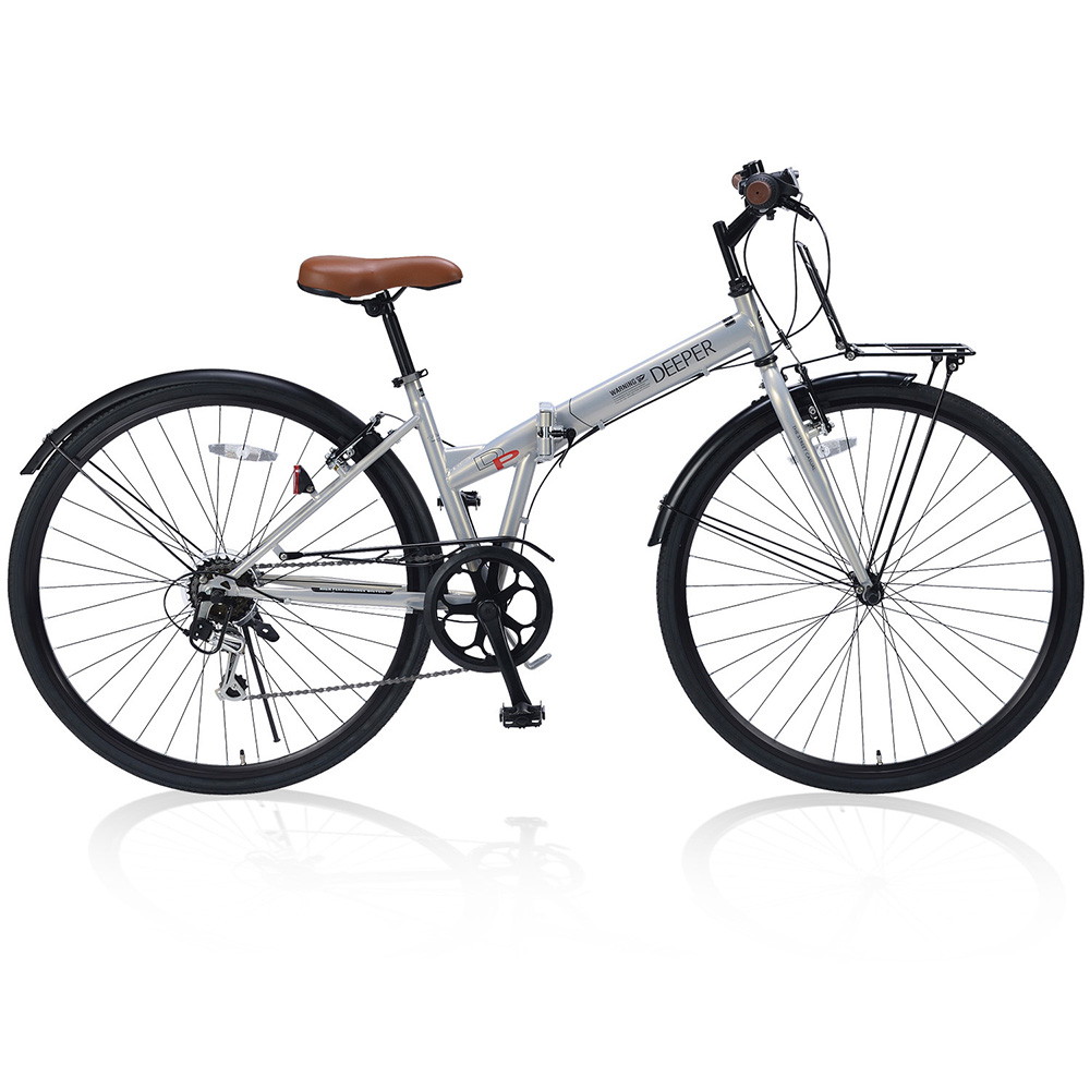 池商 折畳シティクロス27・6段ギア グレイッシュパール DE-601-GP【沖縄・離島への配送不可】 池商 MYPALLAS 折畳シティクロス27・6段ギア DE-601 グレイッシュ