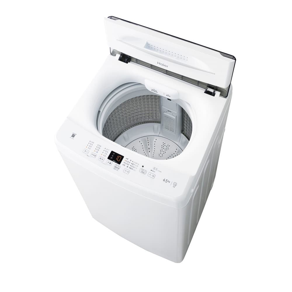 配送のみ/設置取付無し】ハイアール 全自動洗濯機 4.5kg ホワイト JW