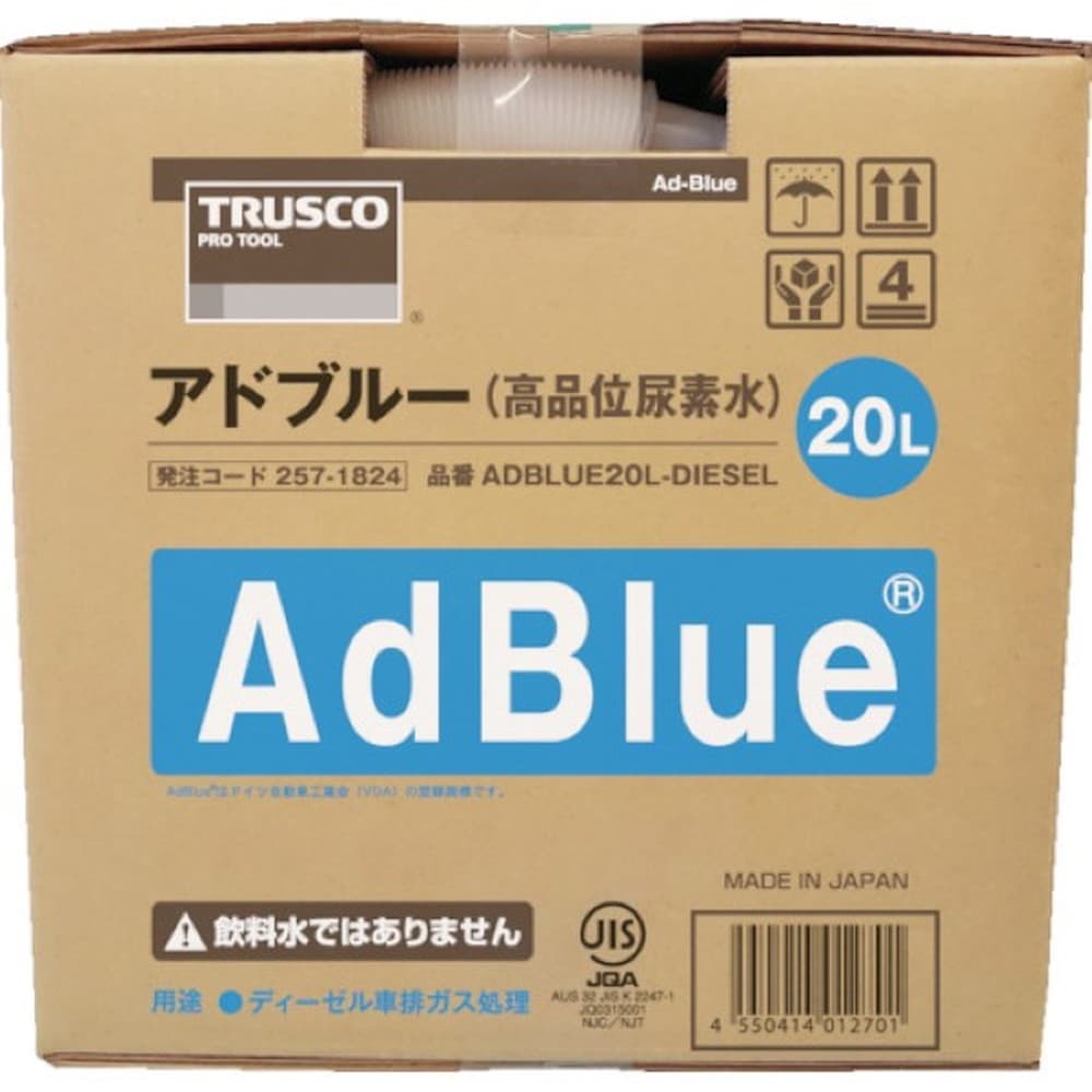 TRUSCO アドブルー AdBlue 高品位尿素水 20L ADBLUE20LDIESEL｜宇佐美鉱油の総合通販サイトうさマート