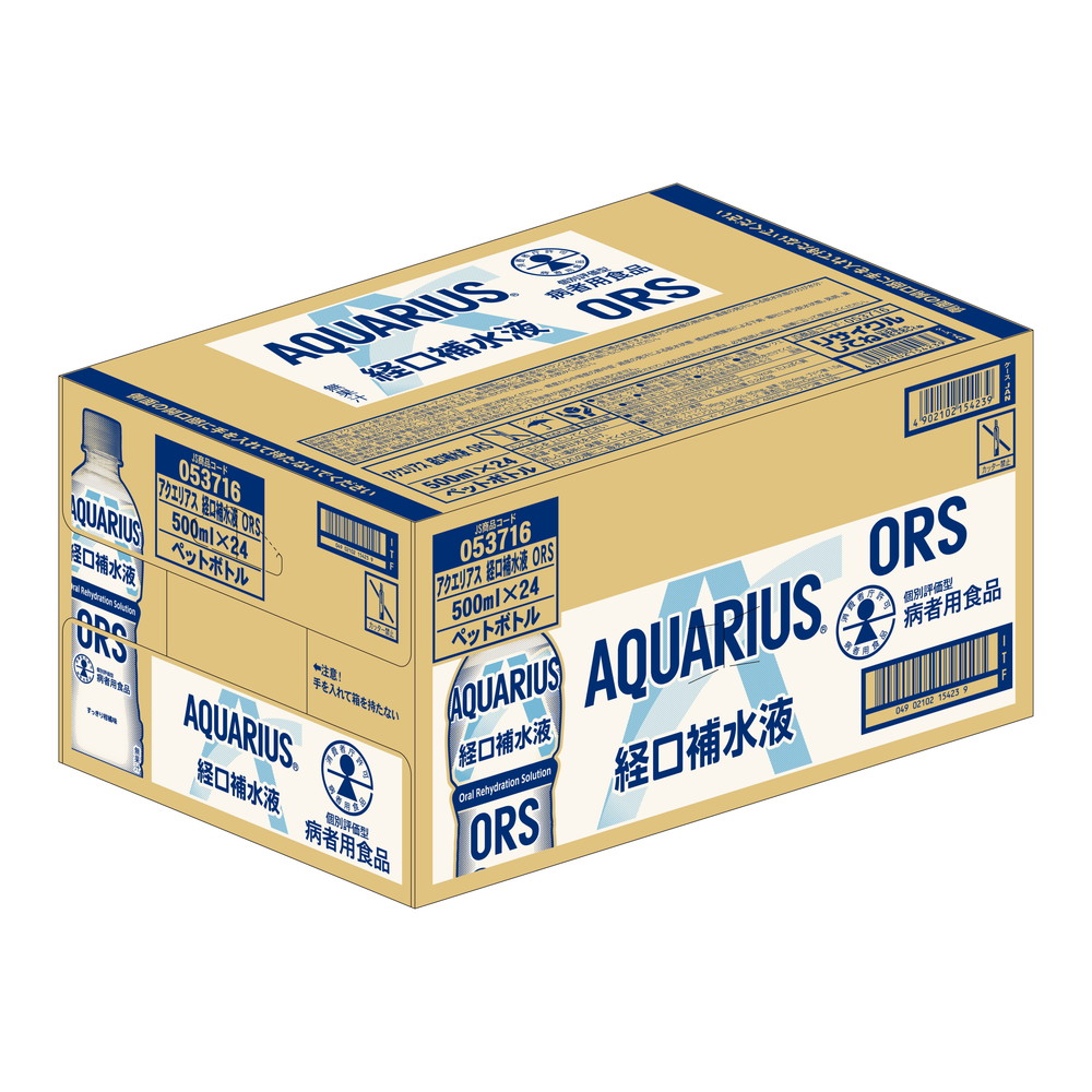 アクエリアス 経口補水液ORS 500mlPET 1ケース(24本入)｜うさマート