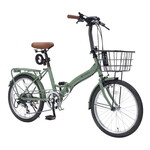 折畳自転車20・6段ギア MF202 カフェ｜うさマートジャパンサービス株式