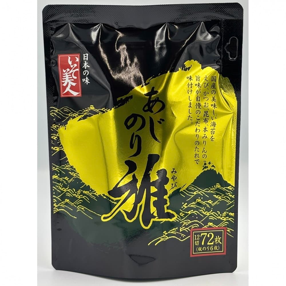 磯美人 味のり雅 12切72枚×12袋｜うさマートジャパンサービス株式会社