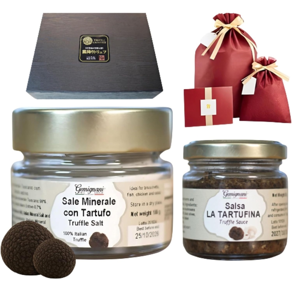 Truffle Universe 黒トリュフ調味料2種セット(黒トリュフ塩100g＆黒