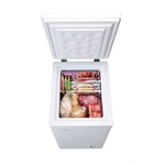 配送のみ/設置取付無し】ハイアール 上開き式冷凍庫 100L JF-HSC10A(W