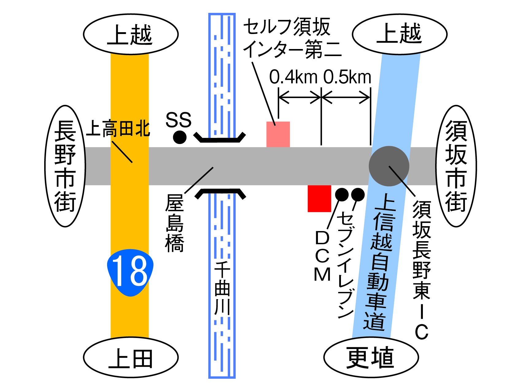 ４０３号須坂インター