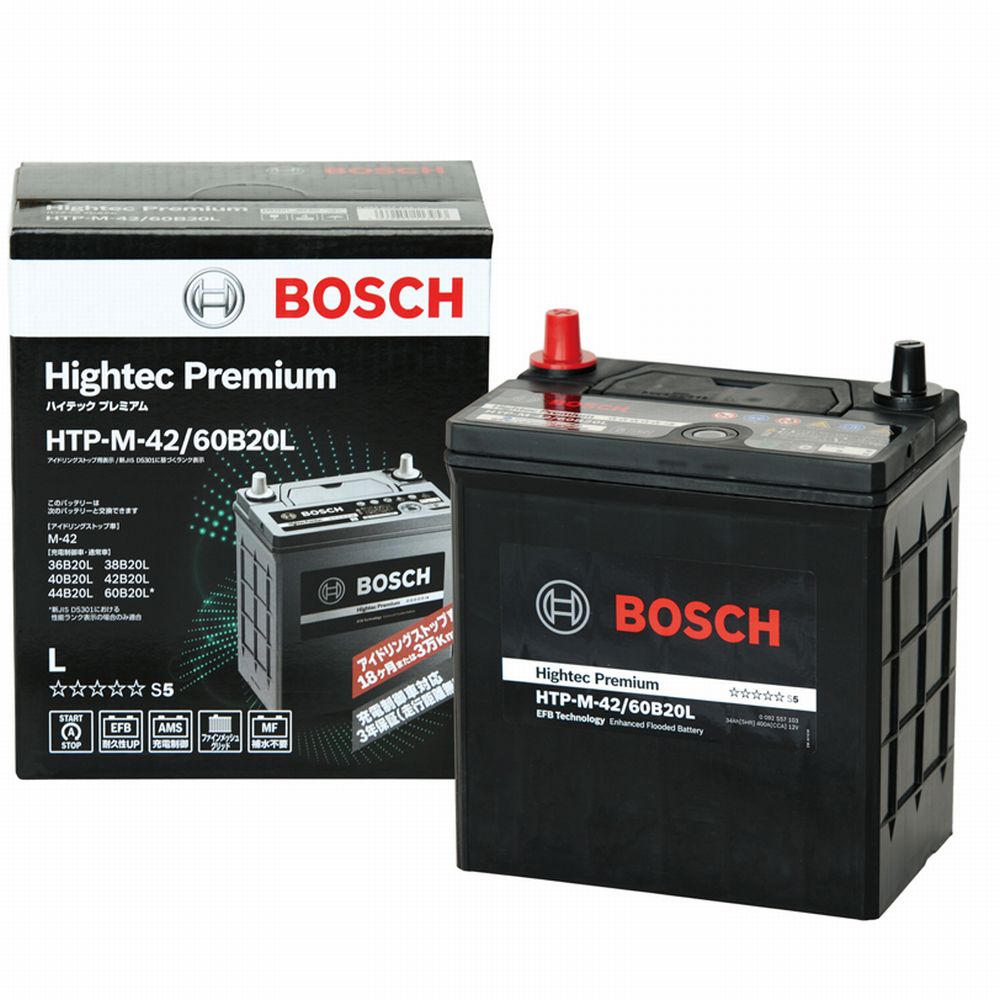 Bosch ハイテックプレミアム バッテリー HTP-M-42/60B20L