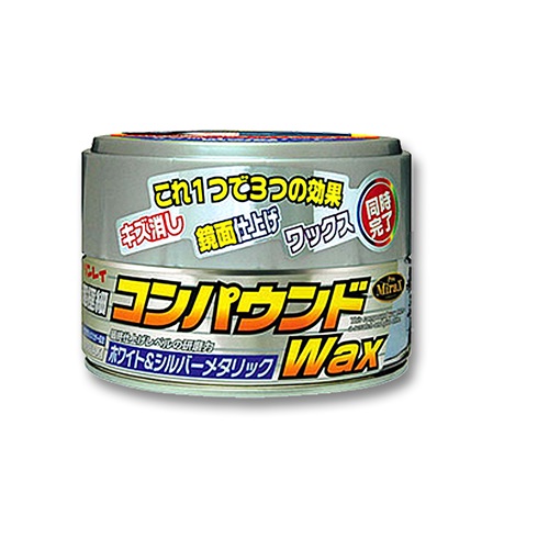 リンレイ コンパウンドワックス 180g ホワイト＆シルバーメタリック車