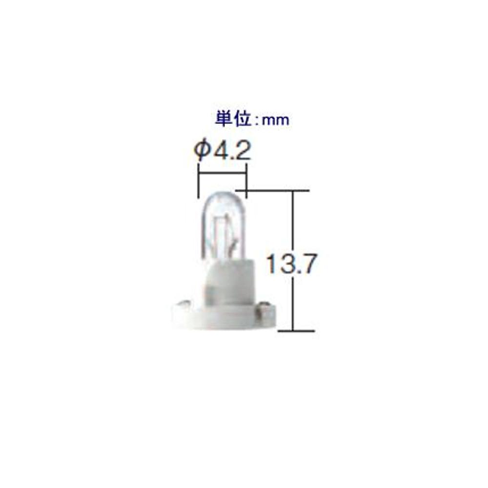 小糸製作所 純正交換用電球 14V/100mA 10個入 T4.2/1.4W