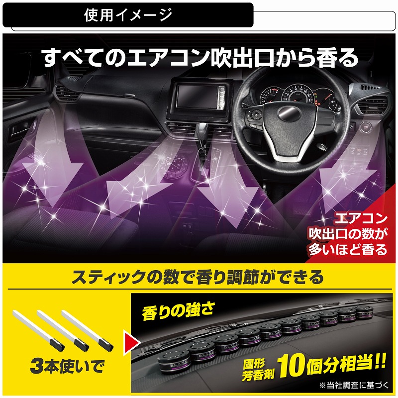 BLANG モンスターフレグランス新品未使用 カーメイト ブラング AC-IN モンスターフレグランス ホワイトムスク