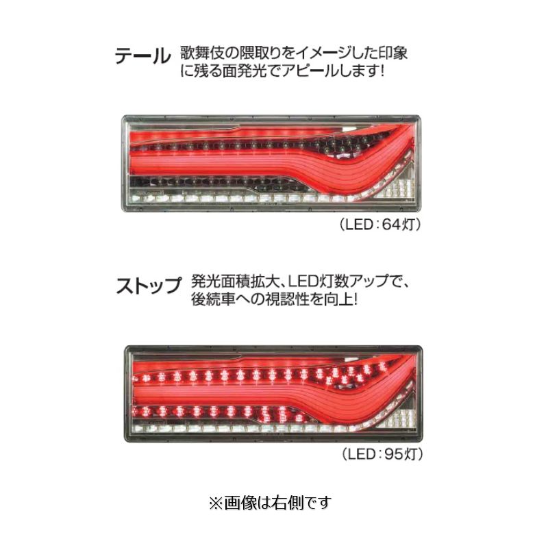 斬新な歌舞伎調のデザインを採用。LEDリアコンビネーションランプ歌舞