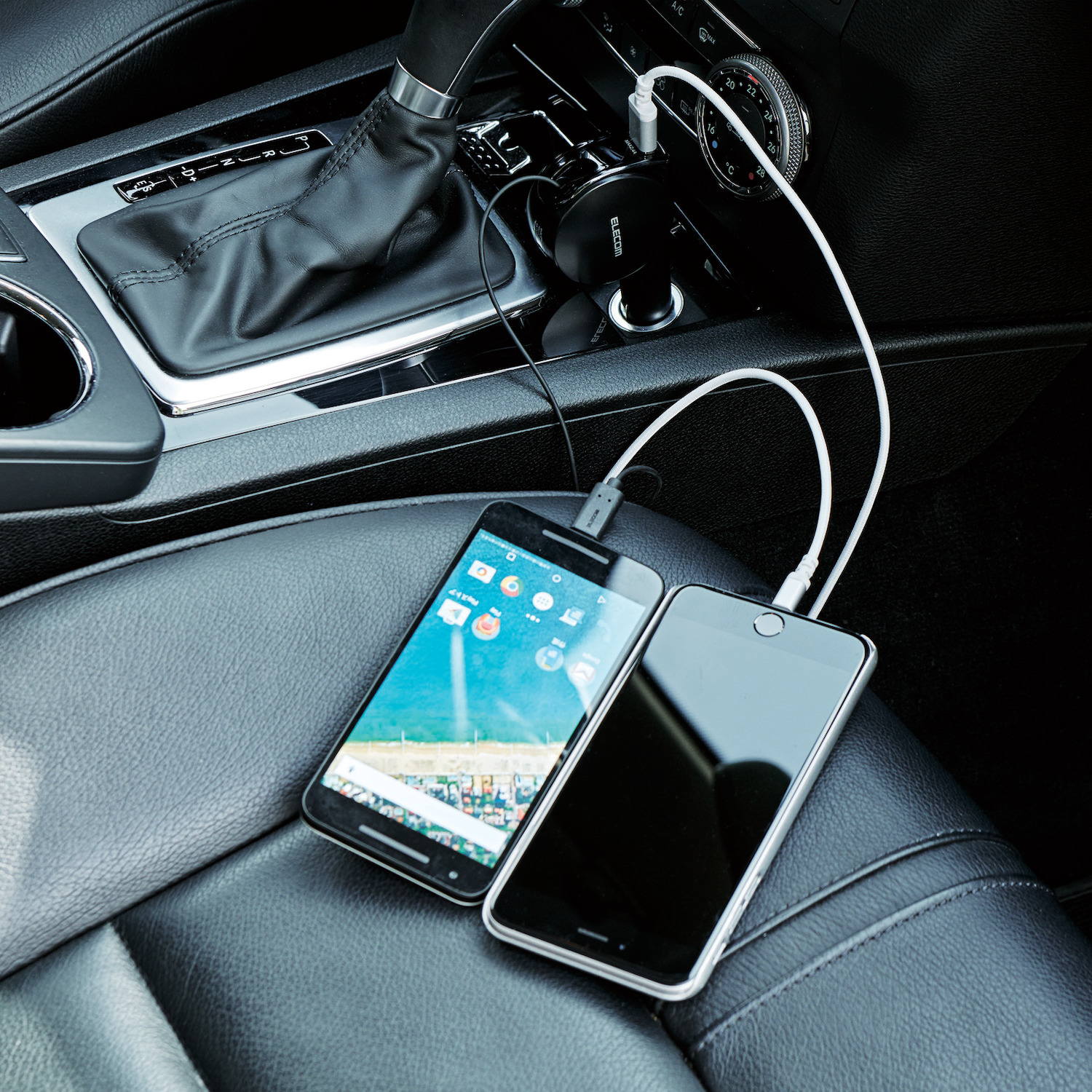 12 24v車対応 リール式車載充電器 Usb Type Cケーブル Usbポート付き 最大5 4a出力 ブラック Mpa Ccc05bk 宇佐美鉱油の総合通販サイトうさマート