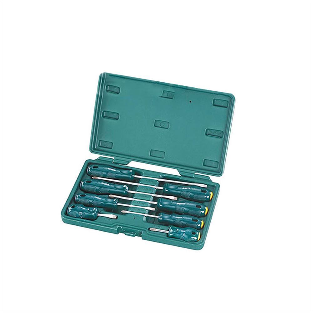 SATA TOOLS Aシリーズドライバーセット 8pcs RS-09306｜宇佐美鉱油の