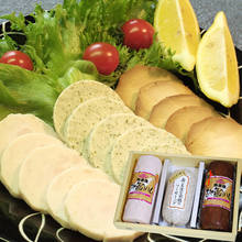 写真：【岐阜で育った地鶏使用】奥美濃古地鶏ハムBセット (1070g)