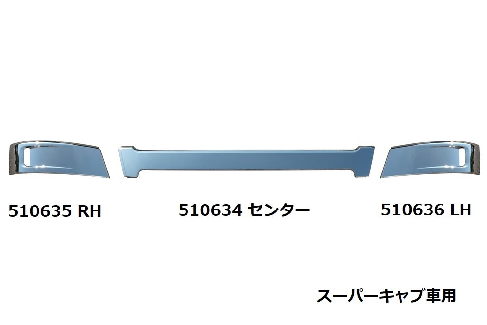 【スタバ】510635 JET製バンパーアッパーカバー NEWスーパーグレート　スーパーキャブ用 RH/運転席側　[商品サイズ：中] バンパー