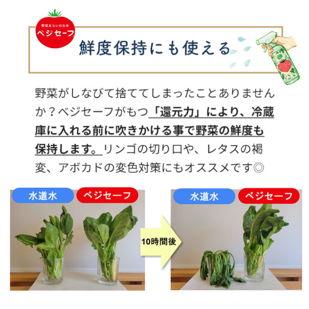 ベジセーフ　野菜洗いのお水　1200ml×2