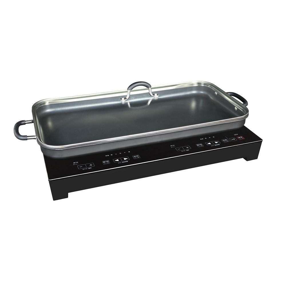 SKJ エスケイジャパン 2口 IHクッキングヒーター 専用プレート付 SKJ-YA142HP エスケイジャパン 2口IH調理器 専用プレート付き SKJ-YA142HP｜うさ