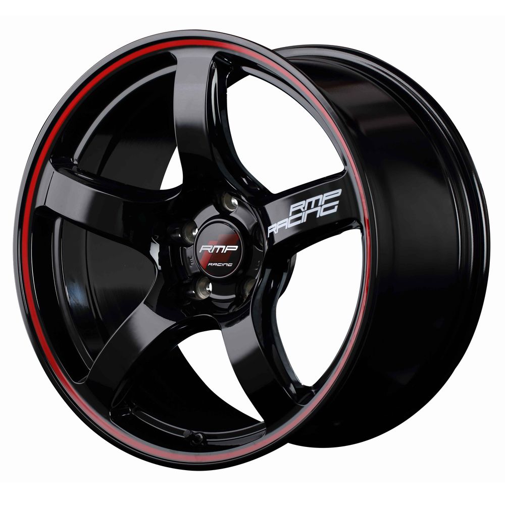 RMP-RACING R50 ブラック/リムレッドライン 1875+50 5H-112｜宇佐美 