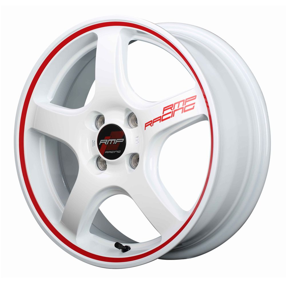 RMP-RACING R50 ホワイト/リムレッドライン 1550+45 4H-100｜宇佐美