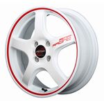 RMP-RACING R50 ホワイト/リムレッドライン 1550+45 4H-100