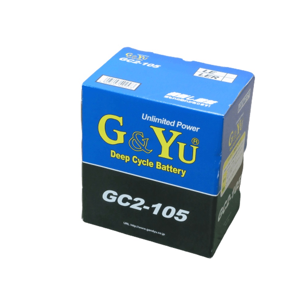 G＆Yuバッテリー G&Yu バッテリー GC2-125 (6V)（お得な２個セット）