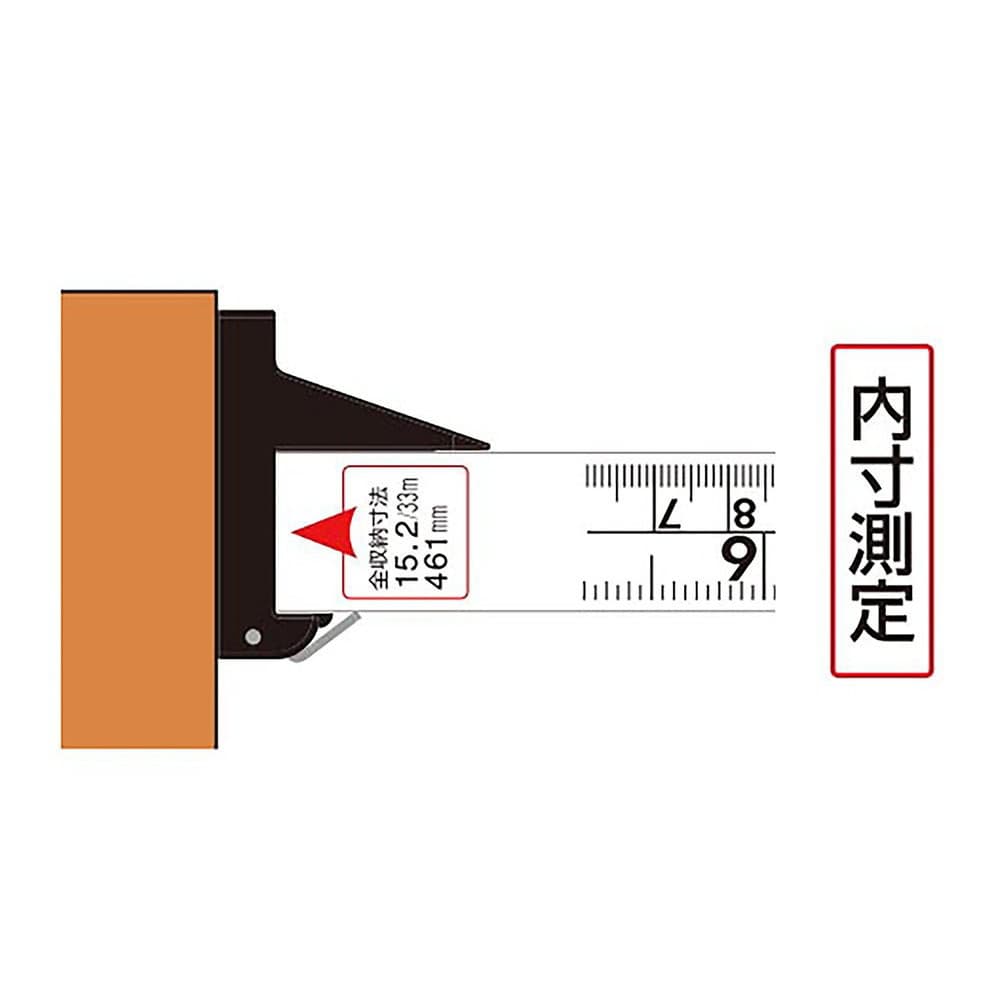 シンワ測定 3倍尺 のび助 一方向式 Ⅱ B9尺3寸 併用目盛 65192｜宇佐美