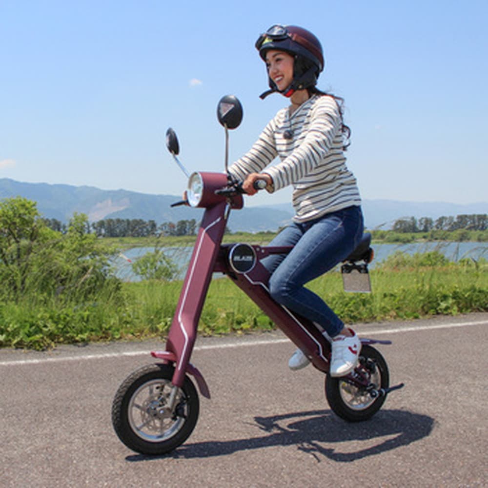 バイクブレイズスマートEV BLAZE SMART EV用　交換用　純正バッテリー黒